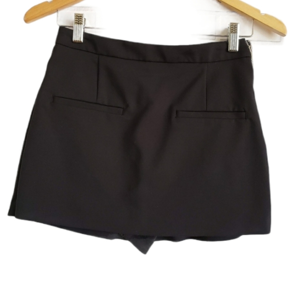 Zara Trafaluc Black Mini Skirt Short Sz S